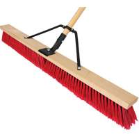 Push Broom with Braced Handle, 36", Medium, PVC Bristles PB Rental Co. Ltd.