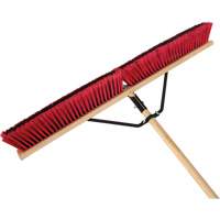 Push Broom with Braced Handle, 36", Medium, PVC Bristles PB Rental Co. Ltd.