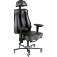 Synergo II 24h Ergonomic Chair, Vinyl, Black/Grey, 350 lbs. Capacity PB Rental Co. Ltd.