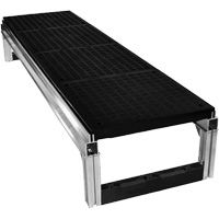 FOUNDATION Smooth Modular Aluminum Work Platform Kit, 18" W x 72" D, 400 lbs. Capacity, All-Welded PB Rental Co. Ltd.