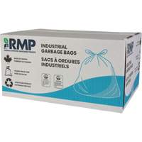 Sacs &agrave; d&eacute;chets de calibre industriel, Fort, 30" la x 38" lo, 0,9 mils, Bleu, Capacit&eacute; 88 L (20 gal.) PB Rental Co. Ltd.