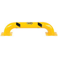 Garde-corps &agrave; profil bas pour rayonnages, 3' la x 0,75' h, Jaune PB Rental Co. Ltd.