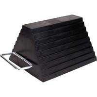 Wheel Chock, 9" x 8" x 6", Black PB Rental Co. Ltd.