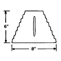 Wheel Chock, 9" x 8" x 6", Black PB Rental Co. Ltd.