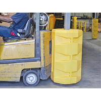 Column Protectors, 10-1/4" x 10-1/4" Inside Opening, 23-1/2" L x 23-1/2" W x 39-1/2" H, Yellow PB Rental Co. Ltd.