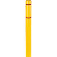 Polyethylene Bollard Covers, 4-1/2" Dia. x 52" L, Yellow PB Rental Co. Ltd.