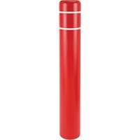 Polyethylene Bollard Covers, 4-1/2" Dia. x 52" L, Red PB Rental Co. Ltd.
