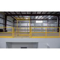 Barri&egrave;re de s&eacute;curit&eacute; pour mezzanine, 68-1/2" lo x 42" ha, 80-1/16" &eacute;lev&eacute;e, Jaune PB Rental Co. Ltd.