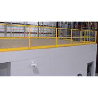 Barri&egrave;re de s&eacute;curit&eacute; pour mezzanine, 68-1/2" lo x 42" ha, 80-1/16" &eacute;lev&eacute;e, Jaune PB Rental Co. Ltd.