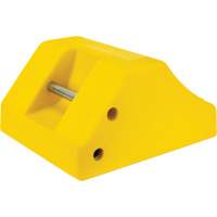 Cale de roue robustes, Ur&eacute;thane, Jaune, 15-1/2" la x 17-7/10" p x 10" h PB Rental Co. Ltd.