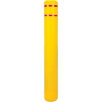 Polyethylene Bollard Cover, 6-5/8" Dia. x 52" L, Red/Yellow PB Rental Co. Ltd.