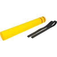 Polyethylene Bollard Cover, 6-5/8" Dia. x 52" L, Red/Yellow PB Rental Co. Ltd.
