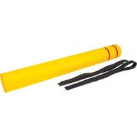 Polyethylene Bollard Cover, 6-5/8" Dia. x 60" L, Red/Yellow PB Rental Co. Ltd.