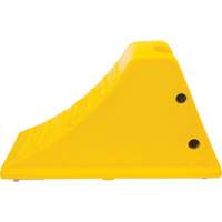 Cales de roue avec surface antid&eacute;rapante en aluminium, Polyur&eacute;thane, Jaune s&eacute;curit&eacute; OSHA, 11-1/4" la x 21" p x 12-1/4" h PB Rental Co. Ltd.