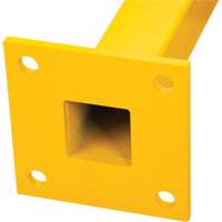 Poteau de coin pour garde-corps l&eacute;gers, Acier, 42" h, Jaune s&eacute;curit&eacute; OSHA PB Rental Co. Ltd.