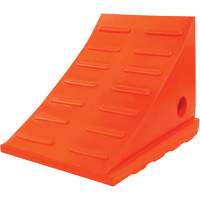 35 Ton General Purpose Wheel Chock, Urethane, Orange PB Rental Co. Ltd.