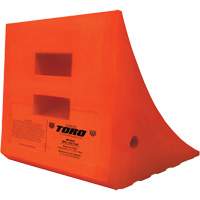 70 Ton Large Equipment Wheel Chock, Urethane, Orange PB Rental Co. Ltd.