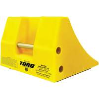 70 Ton Large Equipment Wheel Chock with Handle, Urethane, Yellow PB Rental Co. Ltd.