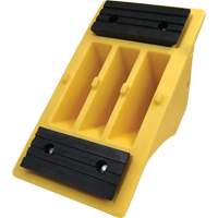75 Ton Large Equipment Wheel Chock with Grip Pads, Urethane, Yellow PB Rental Co. Ltd.