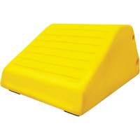 255 Ton Large Equipment Wheel Chock with Handle & Hole, Urethane, Yellow PB Rental Co. Ltd.