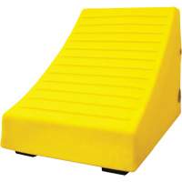 400 Ton Large Equipment Wheel Chock with Handle & Hole, Urethane, Yellow PB Rental Co. Ltd.
