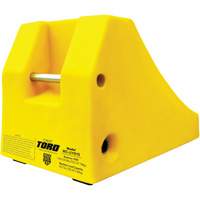 400 Ton Large Equipment Wheel Chock with Handle & Hole, Urethane, Yellow PB Rental Co. Ltd.