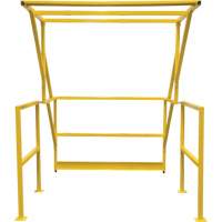 Barri&egrave;re de s&eacute;curit&eacute; pour mezzanine, 70" lo x 77" ha, 78" &eacute;lev&eacute;e, Jaune PB Rental Co. Ltd.