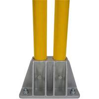 Safety Gate Railing, Steel, 72" L x 42" H, Yellow PB Rental Co. Ltd.