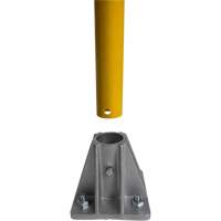 Safety Gate Railing, Steel, 120" L x 42" H, Yellow PB Rental Co. Ltd.