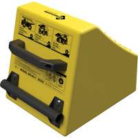 Checkers Safety Heavy-Duty Ultra Class Mining Wheel Chock, HDPE, Yellow, 14-1/2" W x 17-1/2" D x 16" H PB Rental Co. Ltd.
