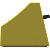 Checkers Safety Heavy-Duty Ultra Class Mining Wheel Chock without Bracket, HDPE, Yellow, 14-1/2" W x 17-1/2" D x 16" H PB Rental Co. Ltd.