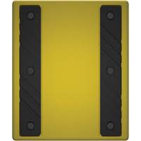 Checkers Safety Heavy-Duty Ultra Class Mining Wheel Chock without Bracket, HDPE, Yellow, 14-1/2" W x 17-1/2" D x 16" H PB Rental Co. Ltd.