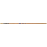 Pure White Bristle Round Marking Paint Brush, 3/16" Brush Width, White China, Wood Handle PB Rental Co. Ltd.