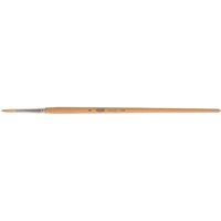 Pure White Bristle Round Marking Paint Brush, 7/32" Brush Width, White China, Wood Handle PB Rental Co. Ltd.