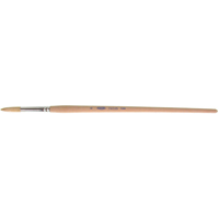 Pure White Bristle Round Marking Paint Brush, 9/32" Brush Width, White China, Wood Handle PB Rental Co. Ltd.