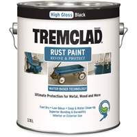 Tremclad&reg; Water-Based Rust Paint, 3.78 L, Gallon, Black PB Rental Co. Ltd.