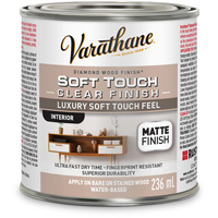 Rev&ecirc;tement &agrave; fini diamant pour bois Varathane, 236 ml, Transparent, Mat PB Rental Co. Ltd.