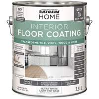 Home Interior Floor Coating System Base Coat, 3.61 L, Water-Based, Very Flat, Tint Base/White PB Rental Co. Ltd.