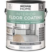 Home Interior Floor Coating System Base Coat, 3.78 L, Water-Based, Very Flat, Grey PB Rental Co. Ltd.