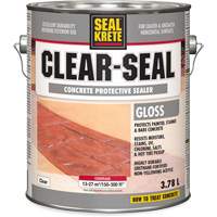 Seal-Krete&reg; Protective Sealer, 3.78 L, Water-Based, Gloss, Clear PB Rental Co. Ltd.