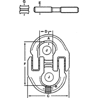 Maillons de connexion en acier alli&eacute; PB Rental Co. Ltd.