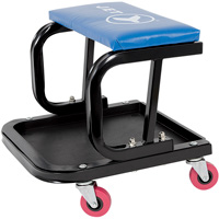JMS-641A Mechanic's Roller Seat, Vinyl, Blue, 300 lbs. Capacity PB Rental Co. Ltd.