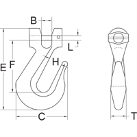 Clevis Grab Hook - Grade 70 PB Rental Co. Ltd.