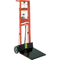 Platform Lift Stacker , Hand Winch Operated, 750 lbs. Capacity, 40" Max Lift PB Rental Co. Ltd.