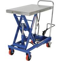 Pneumatic Hydraulic Scissor Lift Table, Steel, 32-1/2" L x 19-3/4" W, 1000 lbs. Cap. PB Rental Co. Ltd.