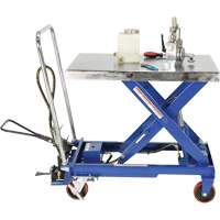 Pneumatic Hydraulic Scissor Lift Table, Steel, 32-1/2" L x 19-3/4" W, 1000 lbs. Cap. PB Rental Co. Ltd.