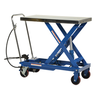 Pneumatic Hydraulic Scissor Lift Table, Steel, 39-1/2" L x 20" W, 1750 lbs. Cap. PB Rental Co. Ltd.