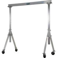 Adjustable Aluminum Gantry Crane, 8' L, 2000 lbs. (1 tons) Capacity PB Rental Co. Ltd.