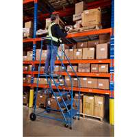 Escabeau roulant certifi&eacute; par la CSA, 5 marches, Largeur de la marche 22", Hauteur de la plateforme 46", Acier PB Rental Co. Ltd.