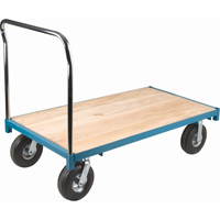 Chariot &agrave; plateforme robuste, 48" lo x 24" la, Capacit&eacute; de 1200 lb, Roues en Pneumatique PB Rental Co. Ltd.